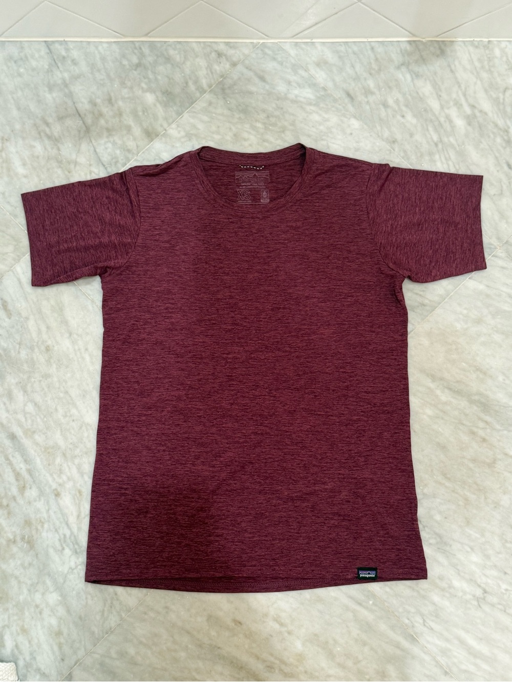 Women’s Heather Burgundy Crew Neck T-Shirt